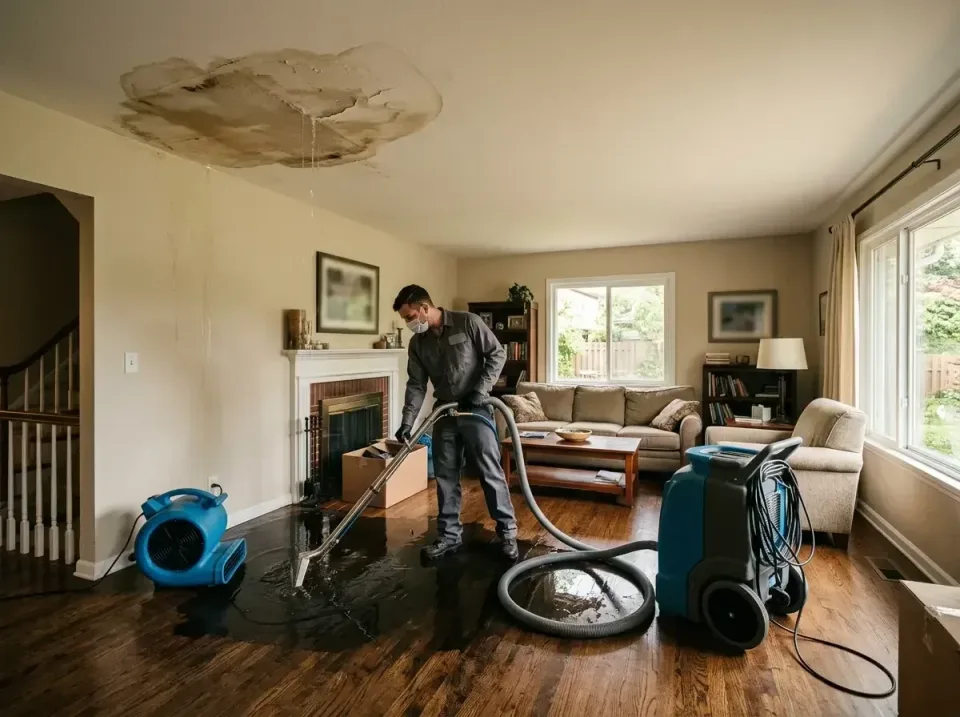 attic-pipe-burst-ceiling-drip-008 — frequently asked questions, Water Damage Restoration & Carpet Care in Centreville, AL